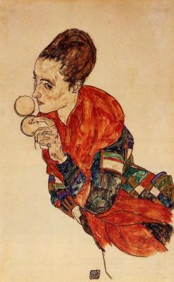 expressionism-art:Portrait of the Actress Marga Boerner by Egon Schiele