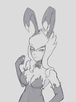 A sketch of Shadow Bunny Eve. 