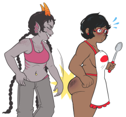 homesmuthellblog:  jane/meenah thing that ended up being mostly Cutesy