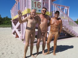 haulover-beach:I ran into International Nudists from Paris visiting  Haulover. Flickr friends &amp; followers.