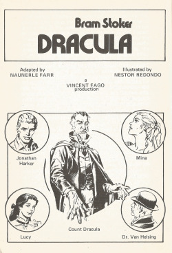 Pages from Classics Illustrated: Dracula by Bram Stoker, adapted by Naunerle Farr, Illustrated by Nestor Redondo (Pendulum Press, 1981). From a charity shop in Sherwood, Nottingham.