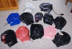 tanyabound:  My personal hoods collection… and they rarely get used :( 