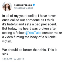 fuckyeahsupermega:  Damn. You know it’s serious when Rosanna Pansino calls you out.