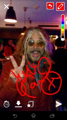 Snapchat autograph of John Corabi! How awesome is that?
