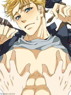 megu-is-monster:  God bless America~ /o/ #SLAPPED Yeah, I know I’m a pervert for making this. But seriously, STEVE ROGERS TITS, MAN ❤ 