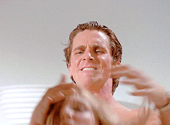 patrick bateman is more impressed with his sexual prowess than yours. in fact, he doesn&rsquo;t even need you. he only needs a mirror and some lube.