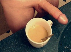 justenjoy23:Morning wood with coffee.
