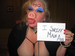cuntsbyarmani:  Fat girls making themselves more attractive, why excercise and diet when you can strap on a pig nose and degrade yourself? Its amazing how many amateur pictures there are of cunts in pig noses. Hope nobody recognizes them… ^^