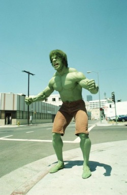 American actor and bodybuilder Lou Ferrigno as &ldquo;The Incredible Hulk&rdquo; (1970s)