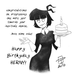 callmepo:  Sending birthday wishes to Herny… as only Creepy Susie can! Happy Birthday dude! 