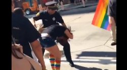 aliveagaintoday:  priceofliberty:  Video Shows Pittsburgh Cop Punching Teen At Gay Pride In An Apparent Use Of Excessive Force A video showing a Pittsburgh Police officer using what appears to be excessive force on a 19-year-old Pittsburgh PrideFest atten