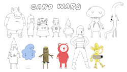 Daddy-Daughter Card Wars concept drawing by writer/storyboard artist Steve WolfhardADVENTURE TIME at SAN DIEGO COMIC-CON 2016! Sorta! No panel this year but there are a couple AT-related events. Word is there will be a preview of the upcoming episode Preb