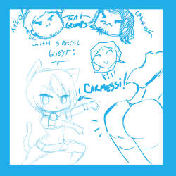 asknikoh:  27/01/15 stream requests WITH SPECIAL GUEST: CARMESSI! part &frac12; Theme: Characters from kids media.  yup yup it was fun x3