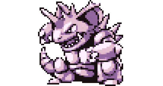 cort3d:nidoking red/blue sprite recreated in 3d