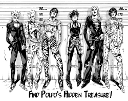 himesama:  i was right. everyone is fabulously dressed in part 5  Damn, Bruno make his outfit work.
