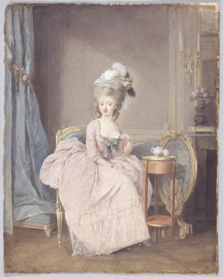 Lady Drinking Tea- Nicolas Lavreince