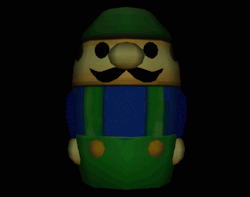 suppermariobroth:  Unused model for a Luigi toy resembling a nesting doll from Luigi’s Mansion.