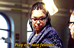 elsas:  Cosima, Reigning Queen of the NERDS, showing the lowly peasants how it’s done (◡‿◡✿) 