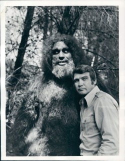 naturalbornworldshakers:  Andre the Giant was the first actor to play Bigfoot (…scared the crap out of me as a kid…) on The Six Million Dollar Man tv show!  See more…