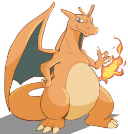A colored Charizard sketch, I simply colored over everything on one layer. Charizard was one of my favorite Pokemon as a kid. I still usually train one in new games, though it is no longer is on my &ldquo;main&rdquo; team.