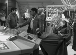 doctordisaster: deputychairman:  yaddle: AHHHHHHHHHHHHHHHHHHHHHH  Don’t come to me with your ‘behind the scenes’ nonsense, this is 1000000% how Leia Organa runs the Resistance  feet: up drinks: flowing boys: JUST KISS ALREADY 