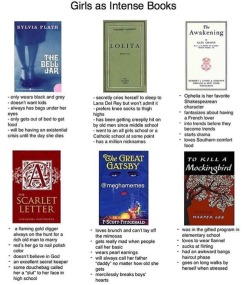 gayingridbergman:  lesbianeroticthriller:  Tag yourself  Im the bell jar obviously  to no surprise i’m the bell jar but with a dash of mockingbird too 