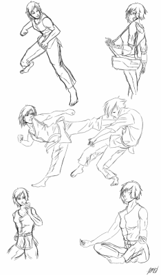 I wanted to work on fighting poses and they turned into ruby doing karate. I may have a problem