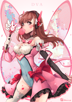 shourca:My take on D.Va as a Mahou Shoujo!! Been wanting to draw this for a while and finally got some time to do it! x3♥Also I’ve got many asks for the past few months and i just want you to know that i’m not ignoring them and I’ll start replying