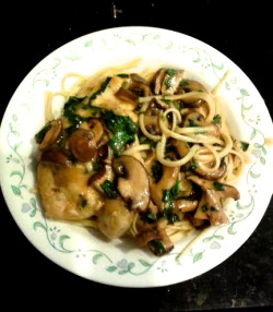 I made chicken marsala with spinach tonight. This is like the 4th day in a row I post pictures of food I created. I feel like my tumblr blog started out as this body positive, kink/fetish thing and now I&rsquo;m becoming a FOOD BLOG. But that&rsquo;s