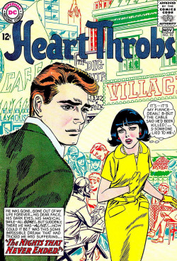 romancecomics: Heart Throbs #92 cover by Tony Abruzzo, 1964
