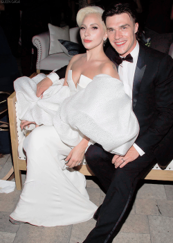 ladygagaqueenedit:Lady Gaga junto a Finn Wittrock en la fiesta posterior a los premios Emmy, en Los Ángeles (20/09/2015).
