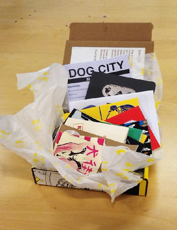 dogcitypress: Dog City Issue #1 Is now available to buy online in our shop. It is $15 plus $4 shipping. The box contains over 120 pages of comics in the form of 8 mini comics, a poster, a magazine, some screen printed art cards and stickers. Check our shop page for more information! Guys, Dog City is finally available to order online. I am so proud of this thing and you should maybe buy and read it if you like minicomics?!?!