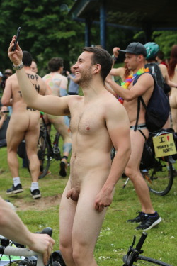 teamwnbr: World Naked Bike Ride Bristol UK 2016 To see more pics of this great event go to… http://publiclynude.tumblr.com/ The WNBR is a world-wide campaign that has a number of key issues it promotes at events all over the world.  Its objectives are: