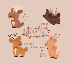 nk-illustrates:Reindeer.
