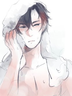 rubsomepinkinit:  I’m still alive but barely breathing   I have fallen into the abyss that is mystic messenger cry  Have some Jumin
