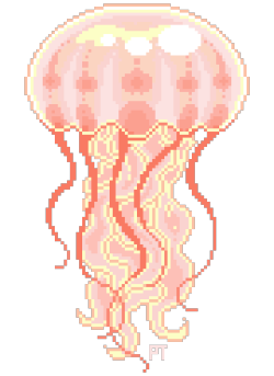 pretty-transparents:  semi-transparent jellyfish, peachy goo