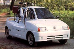 carsthatnevermadeit:  Fiat Cinquecento Z Eco, 1992. To coincide with the launch of the Cinquecento Fiat invited a number of design houses to come up with there versionsÂ Â of Fiatâ€™s city car. The was Zagatoâ€™s take