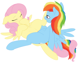 datcatwhatcameback:zippysqrl:Piqued Ponies Pervertedly Pressing Their Puffy Pink Pussies Together.Fluttershy &amp; Dashie c:  Mah ship.  Mmnf~ &lt;3