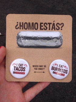breannewilliamson:  maddisonkennedy:  kindly-unspoken21:  hardcoreclouds:  Chipotle came to Philly Pride today…  Lol  Oh. My. God.  Epic.