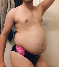 gay-twinks-and-bears:  vertigoed12:  I think this photo of me in an old, size 29 Speedo is my favourite photo I’ve ever posted. You can see the faint overlay of years of stretchmarks on my meaty thighs; the defined shadow of an overhang over my crotch;