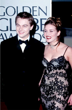 papertownsy:  Leonardo DiCaprio and Kate Winslet at the 1998 Golden Globes | 2016 Academy Awards 
