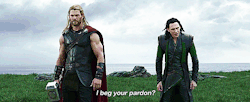 the-caps-ass: stephrc79:   adamcansuckme:  lokiilaufeyson:  Loki being shockingly polite. Bonus (Loki being polite even as Odin):   Mama Frigga raised no rude ass boy  he was kinda rude   Loki: *taps Thors shoulder politely* excuse me Thor: hm? Loki: