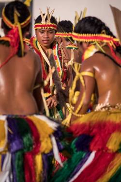   Yap dancers, photographed at the Festival de las Artes del Pacifico in 2016, by Steve Hardy.   
