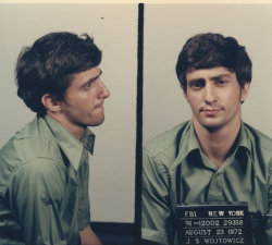 wandering-around-the-world8: jackmarlowe:  pine-needles-underfoot:  ladygolem:  historicaltimes:  Mugshot of John Wojtowicz who was sentenced to 20 years in prison for robbing a bank in order to fund his partners sex change. August 23rd 1972, New York