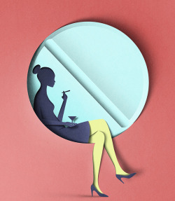 wetheurban:  SPOTLIGHT: Awesome 3D Illustrations Mimic Paper Art Estonia-based graphic designer and illustrator Eiko Ojala uses the art of paper cutting as the inspiration for these clever digital drawings. Read More 