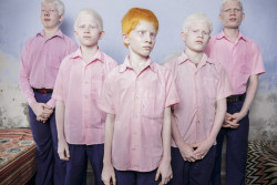untrustyou:  Brent Stirton A group of blind albino boys posed for a portrait in their boarding room at the Vivekananda mission school for the blind in West Bengal, India, on Sept. 25, 2013. This is one of the few schools for the blind in India. 