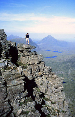 On top  of the world (Liathach Mountain, Scotland)