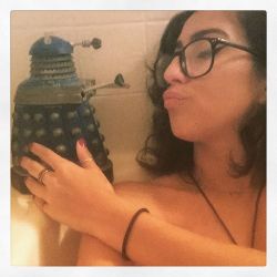 Giving Dalek Bath some love. It&rsquo;s our last bath together in this bathtub. I got him a much bigger one! But we had some great times in this bath with many friends and lovers over the past 5 years and I will always fondly remember this bathtub. ❤️❤️