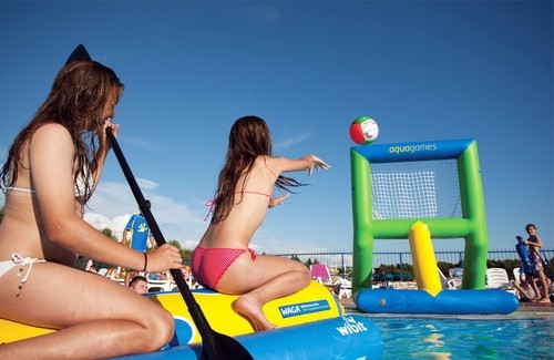 Amazing inflatable water park