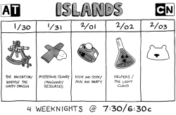 ADVENTURE TIME: ISLANDS! The 8-Part miniseries begins January 30th. Four consecutive nights of ALL NEW episodes premiering at 7:30/6:30c on Cartoon Network.If you can’t wait, Islands will also be available on DVD, iTunes, Amazon Video, and Google Play